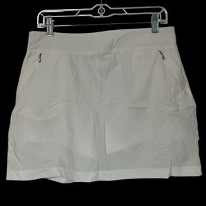 Calvin Klein CK Performance Skort Womens Medium White Athletic Golf Ladies NEW